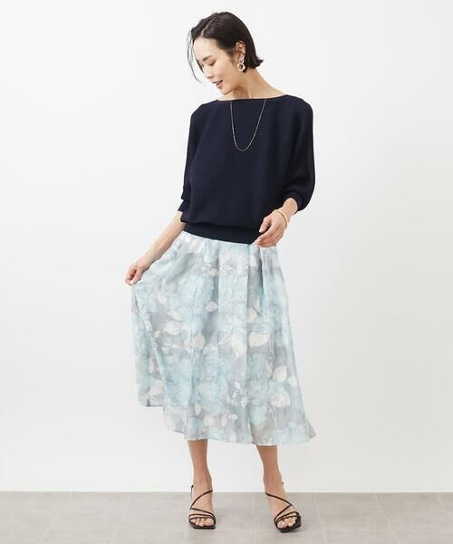 MICHEL KLEIN / ミッシェルクラン ロング・マキシ丈スカート | ［オリジナルプリント］ピオーニープリントスカート | 詳細15