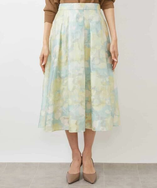 MICHEL KLEIN / ミッシェルクラン ロング・マキシ丈スカート | ［オリジナルプリント］ピオーニープリントスカート | 詳細16