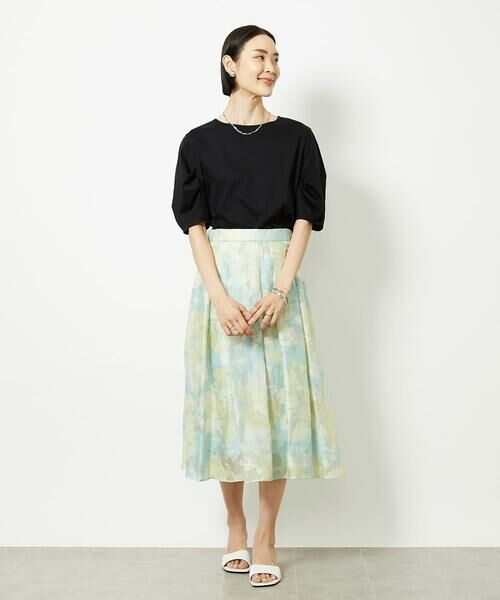 MICHEL KLEIN / ミッシェルクラン ロング・マキシ丈スカート | ［オリジナルプリント］ピオーニープリントスカート | 詳細2