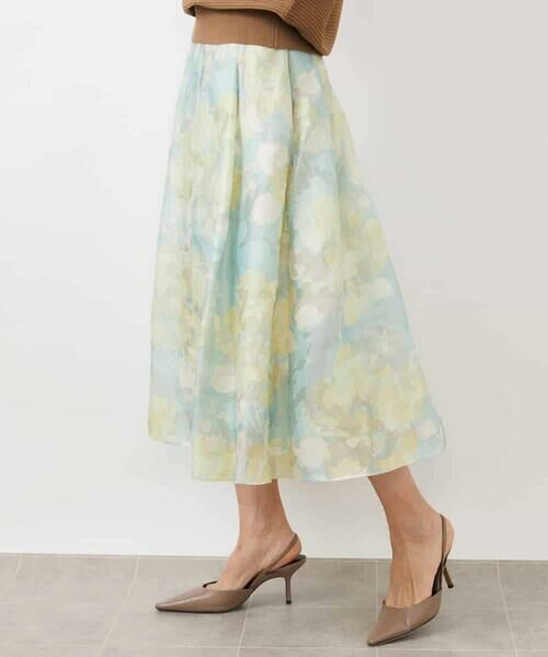 MICHEL KLEIN / ミッシェルクラン ロング・マキシ丈スカート | ［オリジナルプリント］ピオーニープリントスカート | 詳細4