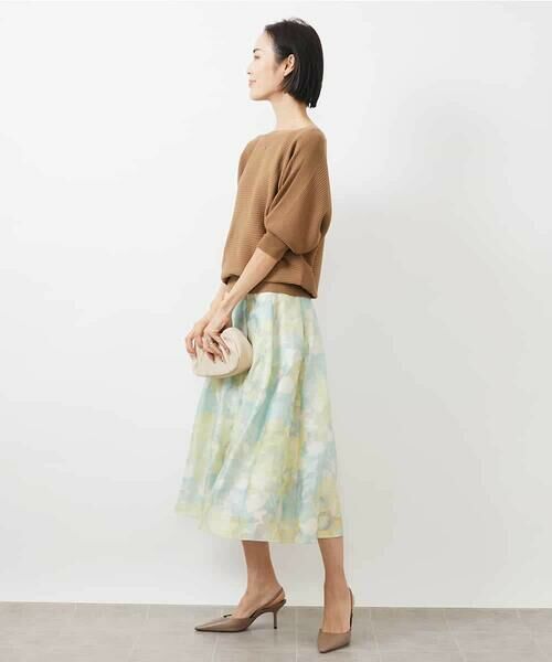 MICHEL KLEIN / ミッシェルクラン ロング・マキシ丈スカート | ［オリジナルプリント］ピオーニープリントスカート | 詳細7