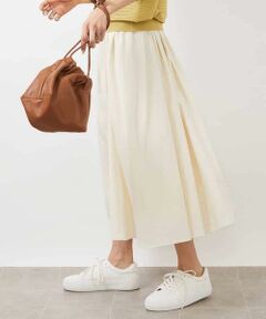 MICHEL KLEIN / ミッシェルクラン ロング・マキシ丈スカート | ギャザーフレアスカート