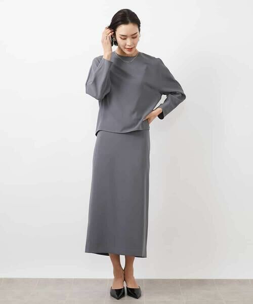 MICHEL KLEIN / ミッシェルクラン ロング・マキシ丈スカート | ［セットアップ対応］ペンシルスカート | 詳細5