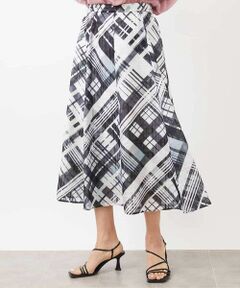 MICHEL KLEIN / ミッシェルクラン ロング・マキシ丈スカート | ［オリジナルプリント］シアーチェックスカート