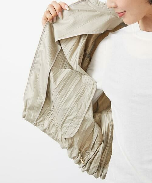 MICHEL KLEIN / ミッシェルクラン その他アウター | ［セットアップ対応］クラッシュレザーライクノーカラーブルゾン | 詳細30