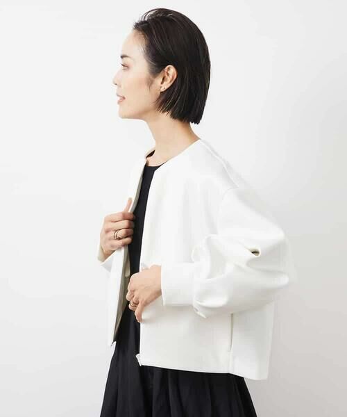 MICHEL KLEIN / ミッシェルクラン カーディガン・ボレロ | 2WAYジップカーデプルオーバー | 詳細11