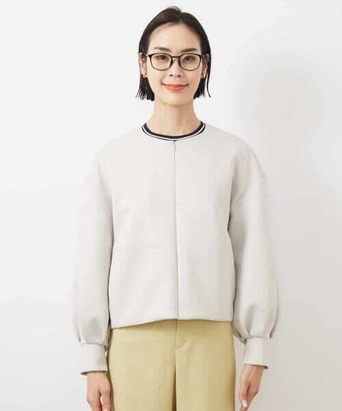 MICHEL KLEIN / ミッシェルクラン カーディガン・ボレロ | 2WAYジップカーデプルオーバー | 詳細21