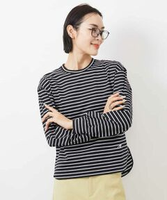 MICHEL KLEIN / ミッシェルクラン カットソー | ワンポイント刺繍ロングスリーブカットソー