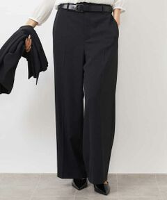 MICHEL KLEIN / ミッシェルクラン その他パンツ | ［セットアップ対応/洗える］ツイルワイドパンツ(多機能素材)