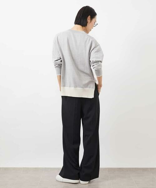 MICHEL KLEIN / ミッシェルクラン その他パンツ | ［セットアップ対応/洗える］ツイルワイドパンツ(多機能素材) | 詳細22