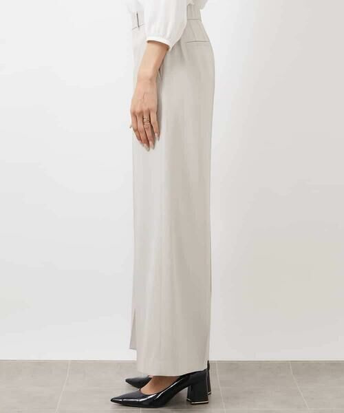 MICHEL KLEIN / ミッシェルクラン その他パンツ | ［セットアップ対応/洗える］ツイルワイドパンツ(多機能素材) | 詳細24