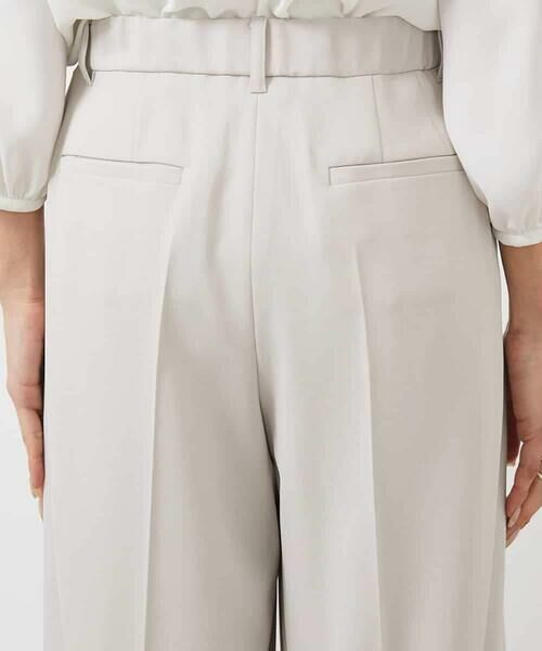 MICHEL KLEIN / ミッシェルクラン その他パンツ | ［セットアップ対応/洗える］ツイルワイドパンツ(多機能素材) | 詳細28
