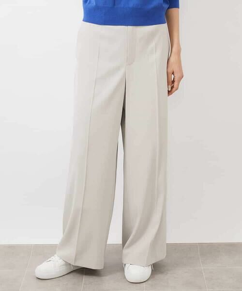 MICHEL KLEIN / ミッシェルクラン その他パンツ | ［セットアップ対応/洗える］ツイルワイドパンツ(多機能素材) | 詳細6