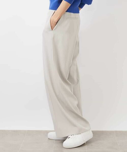 MICHEL KLEIN / ミッシェルクラン その他パンツ | ［セットアップ対応/洗える］ツイルワイドパンツ(多機能素材) | 詳細7