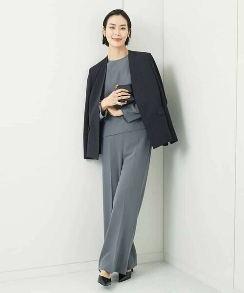 MICHEL KLEIN / ミッシェルクラン その他パンツ | ［セットアップ対応］ワイドパンツ | 詳細2