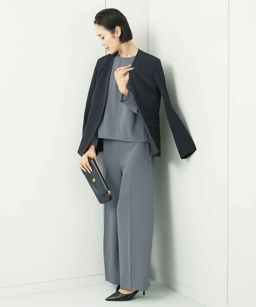 MICHEL KLEIN / ミッシェルクラン その他パンツ | ［セットアップ対応］ワイドパンツ | 詳細4