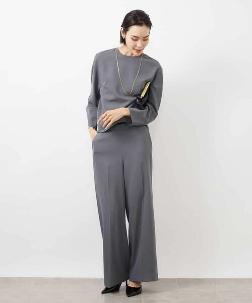 MICHEL KLEIN / ミッシェルクラン その他パンツ | ［セットアップ対応］ワイドパンツ | 詳細5