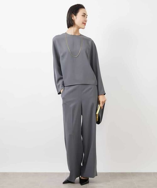 MICHEL KLEIN / ミッシェルクラン その他パンツ | ［セットアップ対応］ワイドパンツ | 詳細8