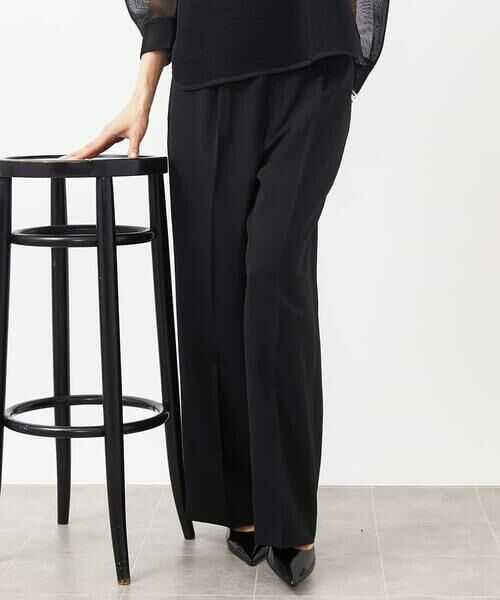 MICHEL KLEIN / ミッシェルクラン チノ・ワークパンツ | ストレッチツイルワイドパンツ | 詳細12