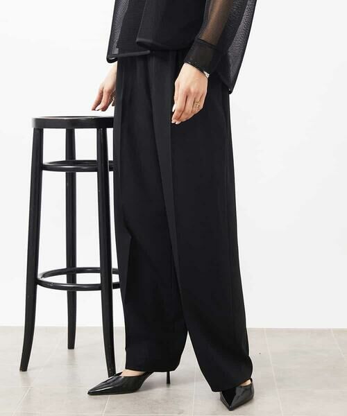 MICHEL KLEIN / ミッシェルクラン チノ・ワークパンツ | ストレッチツイルワイドパンツ | 詳細13