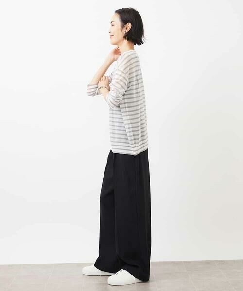 MICHEL KLEIN / ミッシェルクラン チノ・ワークパンツ | ストレッチツイルワイドパンツ | 詳細19