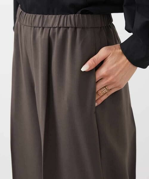 MICHEL KLEIN / ミッシェルクラン チノ・ワークパンツ | ストレッチツイルワイドパンツ | 詳細30