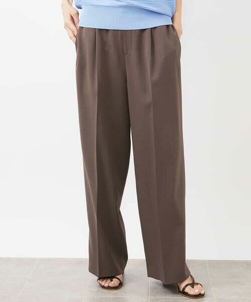 MICHEL KLEIN / ミッシェルクラン チノ・ワークパンツ | ストレッチツイルワイドパンツ | 詳細4