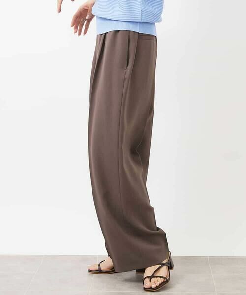 MICHEL KLEIN / ミッシェルクラン チノ・ワークパンツ | ストレッチツイルワイドパンツ | 詳細5