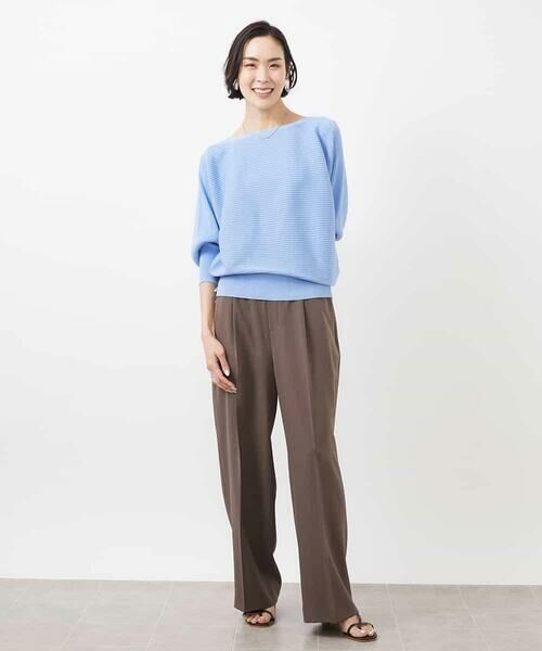 MICHEL KLEIN / ミッシェルクラン チノ・ワークパンツ | ストレッチツイルワイドパンツ | 詳細6