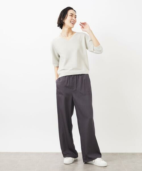 MICHEL KLEIN / ミッシェルクラン カーゴパンツ | 2WAY裾ドロストカーゴパンツ | 詳細3