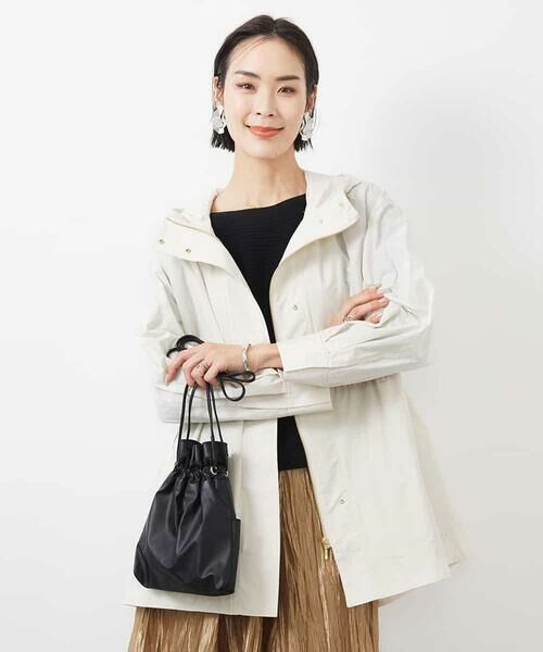 MICHEL KLEIN / ミッシェルクラン その他アウター | フード付きオーバーサイズコート | 詳細1