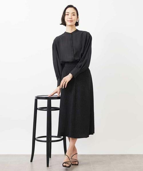 MICHEL KLEIN / ミッシェルクラン シャツ・ブラウス | シアーボリュームスリーブブラウス | 詳細16