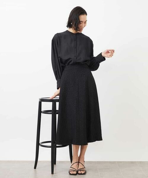 MICHEL KLEIN / ミッシェルクラン シャツ・ブラウス | シアーボリュームスリーブブラウス | 詳細19