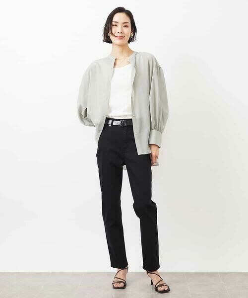 MICHEL KLEIN / ミッシェルクラン シャツ・ブラウス | シアーボリュームスリーブブラウス | 詳細5