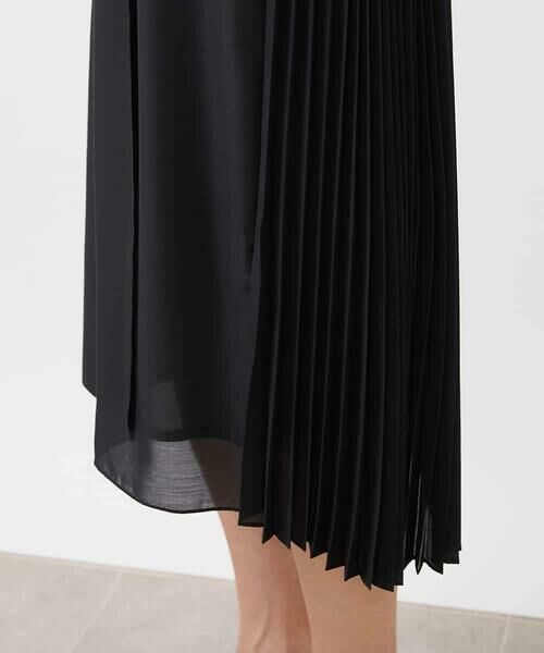 MICHEL KLEIN / ミッシェルクラン ロング・マキシ丈ワンピース | バックプリーツ3WAYワンピース | 詳細15