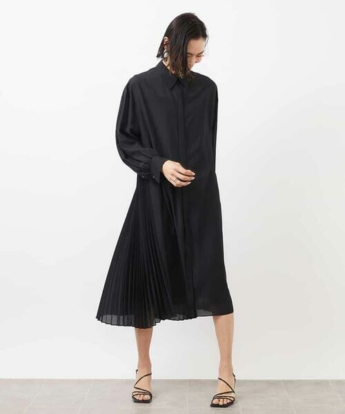 MICHEL KLEIN / ミッシェルクラン ロング・マキシ丈ワンピース | バックプリーツ3WAYワンピース | 詳細3