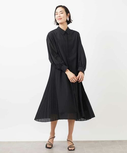 MICHEL KLEIN / ミッシェルクラン ロング・マキシ丈ワンピース | バックプリーツ3WAYワンピース | 詳細4