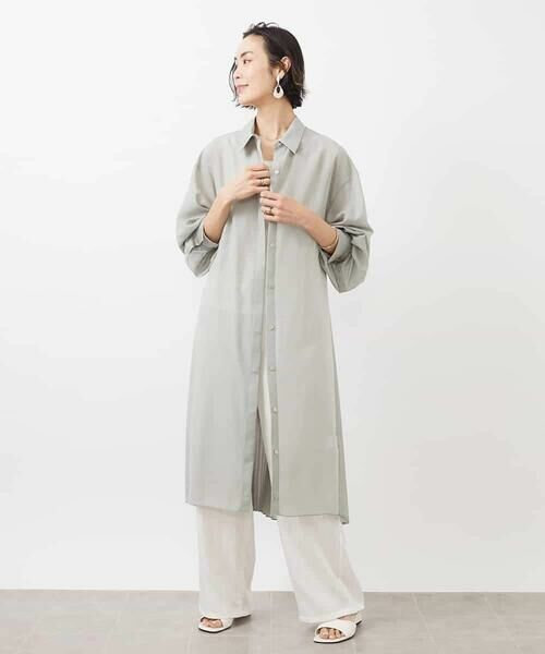 MICHEL KLEIN / ミッシェルクラン ロング・マキシ丈ワンピース | バックプリーツ3WAYワンピース | 詳細6