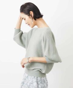 MICHEL KLEIN / ミッシェルクラン ニット・セーター | [WEB限定カラー]ホールガーメント(R)ドルマンスリーブニット(7分袖)