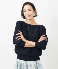 MICHEL KLEIN / ミッシェルクラン ニット・セーター | [WEB限定カラー]ホールガーメント(R)ドルマンスリーブニット(7分袖)