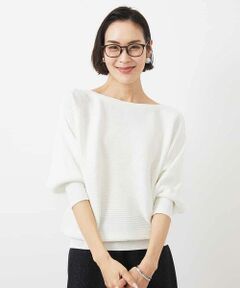 MICHEL KLEIN / ミッシェルクラン ニット・セーター | [WEB限定カラー]ホールガーメント(R)ドルマンスリーブニット(7分袖)