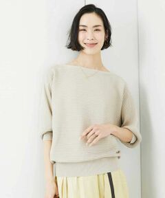 MICHEL KLEIN / ミッシェルクラン ニット・セーター | [WEB限定カラー]ホールガーメント(R)ドルマンスリーブニット(7分袖)