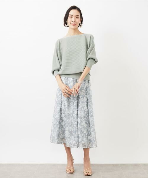 MICHEL KLEIN / ミッシェルクラン ニット・セーター | [WEB限定カラー]ホールガーメント(R)ドルマンスリーブニット(7分袖) | 詳細10