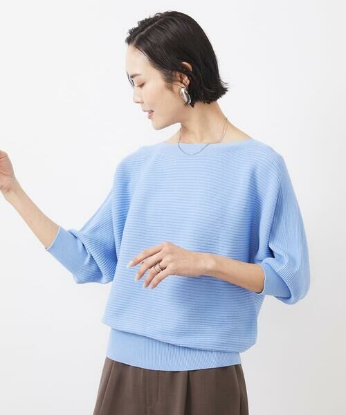 MICHEL KLEIN / ミッシェルクラン ニット・セーター | [WEB限定カラー]ホールガーメント(R)ドルマンスリーブニット(7分袖) | 詳細14