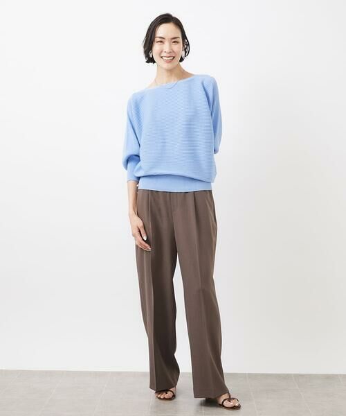 MICHEL KLEIN / ミッシェルクラン ニット・セーター | [WEB限定カラー]ホールガーメント(R)ドルマンスリーブニット(7分袖) | 詳細15