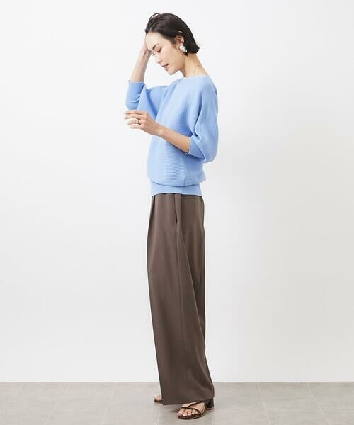 MICHEL KLEIN / ミッシェルクラン ニット・セーター | [WEB限定カラー]ホールガーメント(R)ドルマンスリーブニット(7分袖) | 詳細16