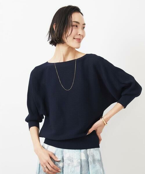 MICHEL KLEIN / ミッシェルクラン ニット・セーター | [WEB限定カラー]ホールガーメント(R)ドルマンスリーブニット(7分袖) | 詳細19