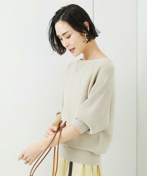 MICHEL KLEIN / ミッシェルクラン ニット・セーター | [WEB限定カラー]ホールガーメント(R)ドルマンスリーブニット(7分袖) | 詳細2