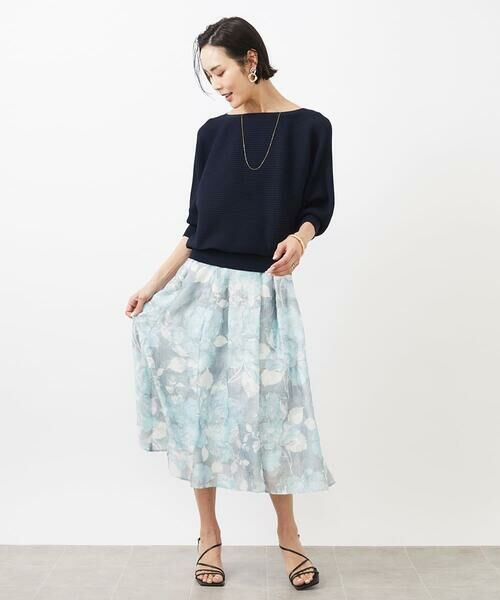 MICHEL KLEIN / ミッシェルクラン ニット・セーター | [WEB限定カラー]ホールガーメント(R)ドルマンスリーブニット(7分袖) | 詳細21