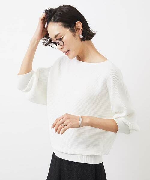 MICHEL KLEIN / ミッシェルクラン ニット・セーター | [WEB限定カラー]ホールガーメント(R)ドルマンスリーブニット(7分袖) | 詳細23